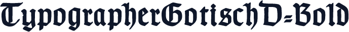TypographerGotischD-Bold