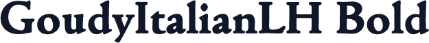 GoudyItalianLH Bold
