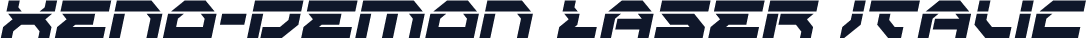 Xeno-Demon Laser Italic