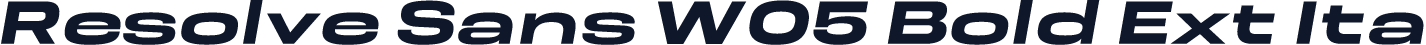 Resolve Sans W05 Bold Ext Ita