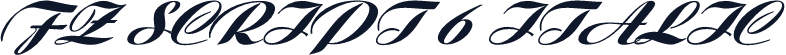 FZ SCRIPT 6 ITALIC