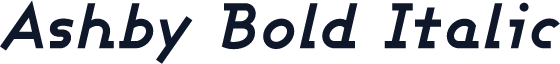 Ashby Bold Italic