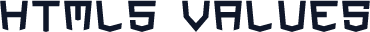 HTML5 Values