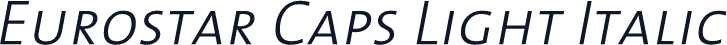 Eurostar Caps Light Italic