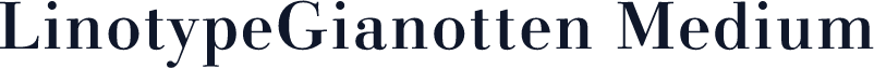LinotypeGianotten Medium
