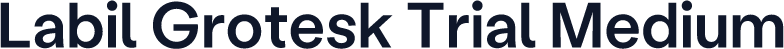 Labil Grotesk Trial Medium