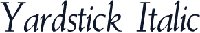 Yardstick Italic