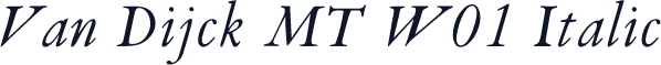 Van Dijck MT W01 Italic