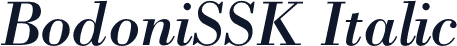 BodoniSSK Italic