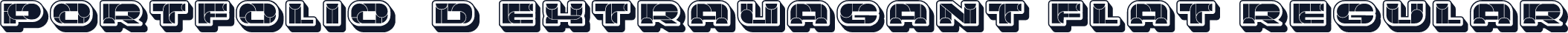 Portfolio 3D Extravagant Flat Regular