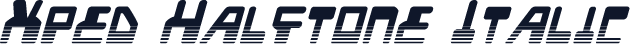 Xped Halftone Italic