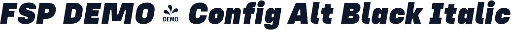 FSP DEMO - Config Alt Black Italic