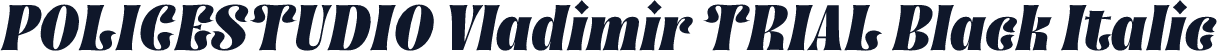POLICESTUDIO Vladimir TRIAL Black Italic