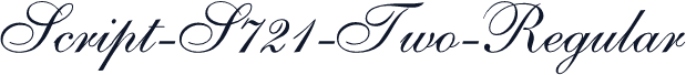 Script-S721-Two-Regular