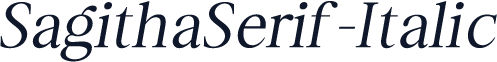 SagithaSerif-Italic