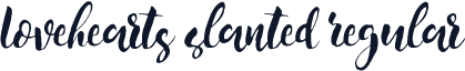 Lovehearts Slanted Regular