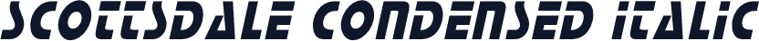 Scottsdale Condensed Italic