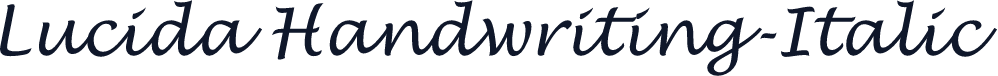 Lucida Handwriting-Italic