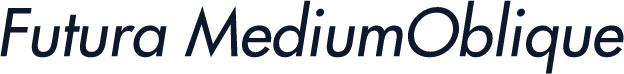 Futura MediumOblique