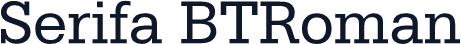 Serifa BTRoman