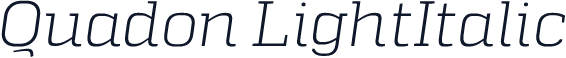 Quadon LightItalic