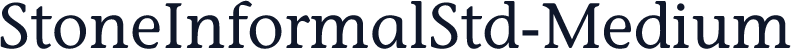 StoneInformalStd-Medium