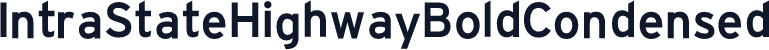 IntraStateHighwayBoldCondensed