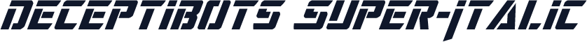 Deceptibots Super-Italic