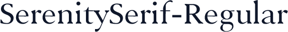 SerenitySerif-Regular