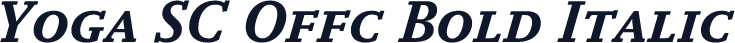 Yoga SC Offc Bold Italic