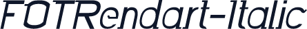 FOTRendart-Italic