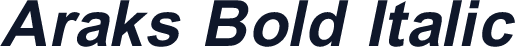 Araks Bold Italic