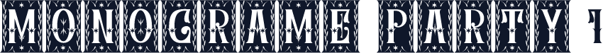 MONOGRAME PARTY 1