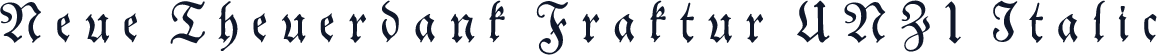 Neue Theuerdank Fraktur UNZ1 Italic
