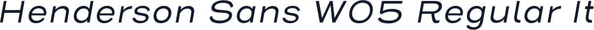 Henderson Sans W05 Regular It