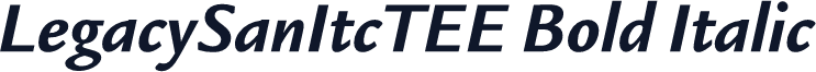 LegacySanItcTEE Bold Italic