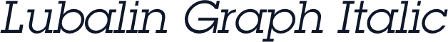 Lubalin Graph Italic