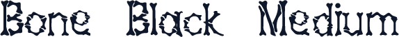 Bone Black Medium