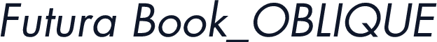 Futura Book_OBLIQUE