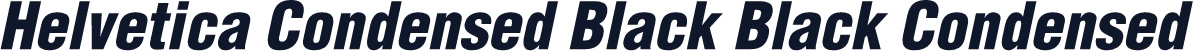 Helvetica Condensed Black Black Condensed