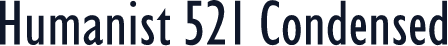 Humanist 521 Condensed