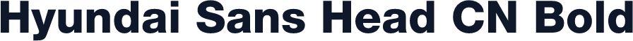 Hyundai Sans Head CN Bold