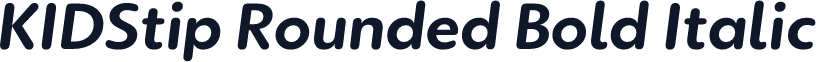 KIDStip Rounded Bold Italic