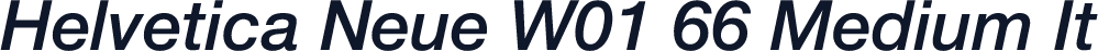 Helvetica Neue W01 66 Medium It