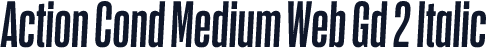 Action Cond Medium Web Gd 2 Italic