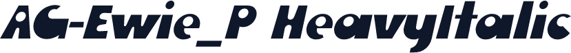 AG-Ewie_P HeavyItalic