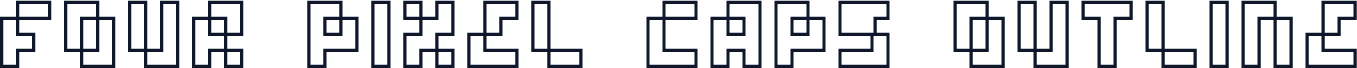four pixel caps outline