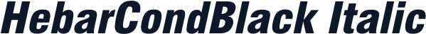 HebarCondBlack Italic