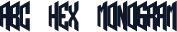 ABC Hex Monogram