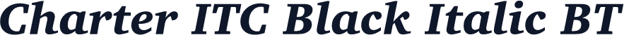 Charter ITC Black Italic BT